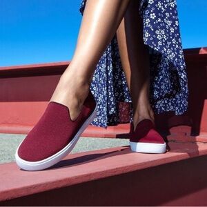 Rothy's The Original Slip On Sneaker Garnet Burgundy | Size 6
